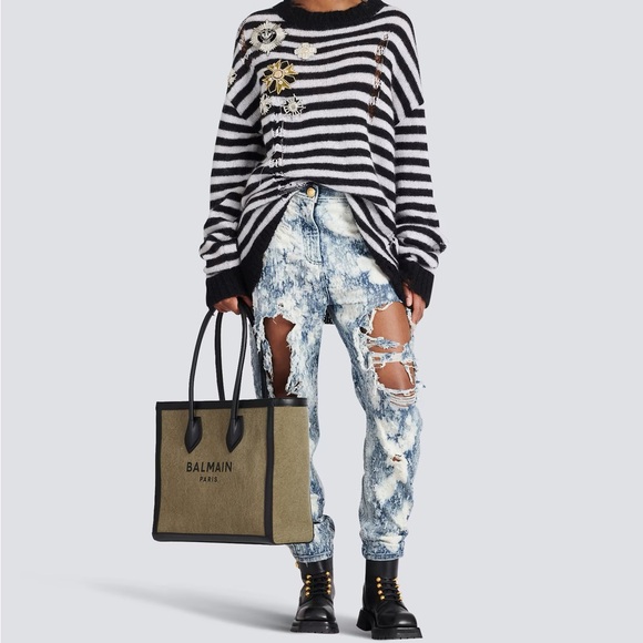 Brand new Balmain B Army 42 Canvas Tote - Picture 8 of 8